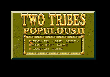 Two Tribes - Populous II (Europe) screen shot title